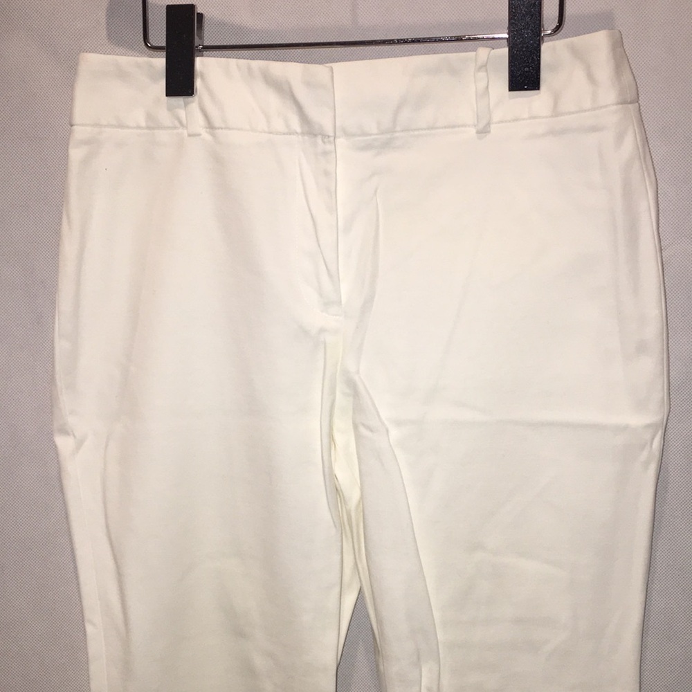 Liz Claiborne Audra Trouser Pants | White | Size 6